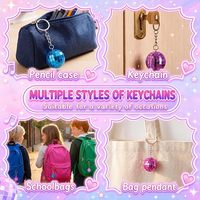 Porte-clés en caoutchouc au design raffiné, boule disco élite, cadeaux de fête en gros, porte-clés miroir en acrylique premium, 5 couleurs, livraison rapide, en stock
