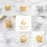 Parfümkappe mit individuellem Logo, langlebig, umweltfreundlich, luxuriös, Aluminium, Marmor, Kronen-Metall, Gold-Crimp-Flaschendeckel, magnetisch, für Kosmetik
