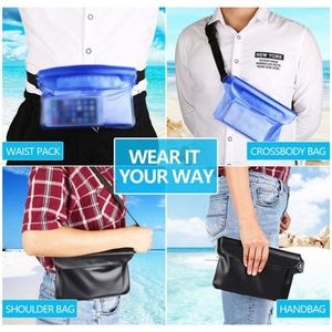 Fundas Universales Impermeables para Teléfono Móvil de PVC, Bolsa Seca Impermeable Transparente con Cordón - Product Image 5
