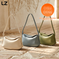 Sac à main en cuir véritable pour femme LZ Private Label, bandoulière réglable, sac hobo, sac à main en cuir personnalisé, fournisseur en gros