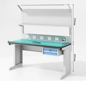 metal workbench antistatic desk ESD workbench Low Price Assembly Line Aluminium Profile Electrical Antistatic Workbench