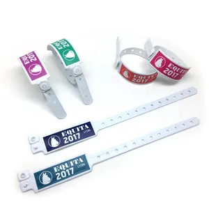 2021 Newest Design One-off Soft Comfortable Vinyl ID Bracelet Wrist band PVC Wristbands For Events