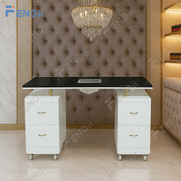 Tables de manucure professionnelles, mobilier de salon, tables à ongles à double siège