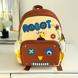 Custom New Kindergarten Baby <b>Backpack</b> Cartoon Cute Robot <b>Backpack</b> for Boys Girls Children Daypack - Product Image 4