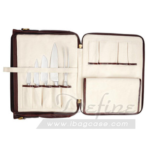 Sac porte-couteau en cuir, de luxe, personnalisé - Product Image 2