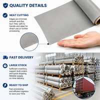 Tissu métallique tissé en acier inoxydable SS316L résistant à la corrosion pour écran de forage de puits pétroliers, filtre de puisard et soudure de tube de cartouche filtrante
