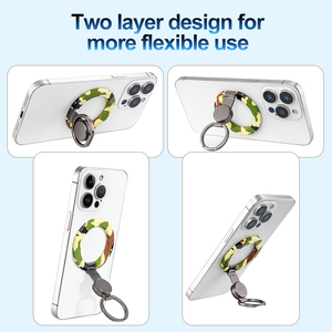 Mô Hình Tùy Chỉnh Ngụy Trang Điện Thoại Di Động Ngón Tay Người Giữ Nhẫn Đứng Mạnh Mẽ Từ Tính Đa Chức Năng Kim Loại Fidget Spinner Điện Thoại Grip - Product Image 3