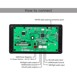 Placa decodificadora <span class=keywords><strong>MP3</strong></span> con pantalla LCD para coche, módulo reproductor <span class=keywords><strong>MP3</strong></span> inalámbrico con <span class=keywords><strong>Bluetooth</strong></span>, 12V - Product Image 3