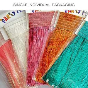 <span class=keywords><strong>ม่าน</strong></span>ประตูผ้าไหมกันฝนขนาด 200 ซม.*20 ซม. <span class=keywords><strong>ม่าน</strong></span>พู่ประดับงานเทศกาล งานปาร์ตี้ งานแต่งงาน งานเฉลิมฉลอง ประกายวิบวับ - Product Image 3