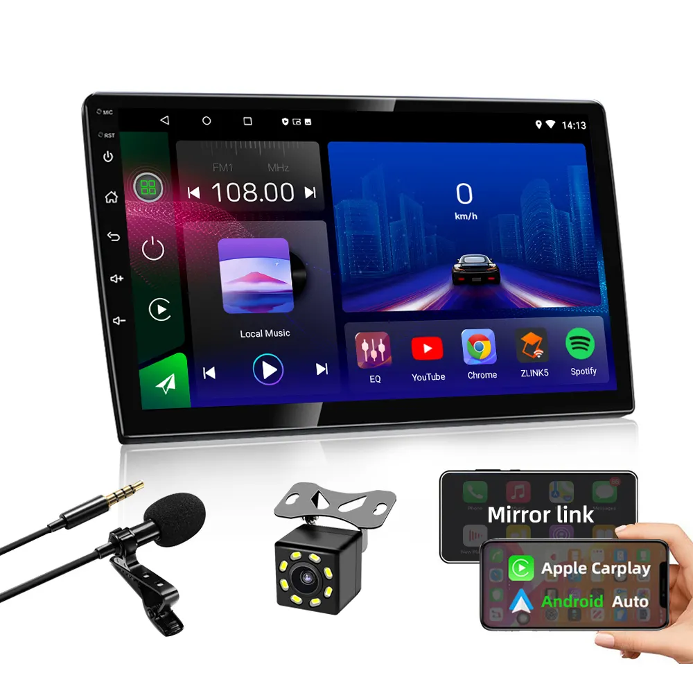 Jmance-Android Stereo radyo, Carplay, çevrimdışı harita, 1 + 16GB, BT, FM, GPS, WIFI, DSP, evrensel araba videosu