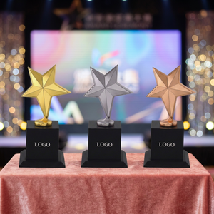 Trofeo Estrella Portátil de Alta Gama, Artesanía Excepcional, Premio de Metal Fundido a Presión de Lujo, Grabado Láser, Diseño Elegante, Corporativo - Product Image 1