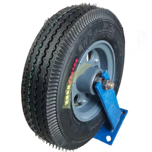 Venta caliente <span class=keywords><strong>Barrow</strong></span> 4,00-8 neumático inflable goma carretilla Material de acero con estilo giratorio placa de montaje rígida Carro de mano - Product Image 1