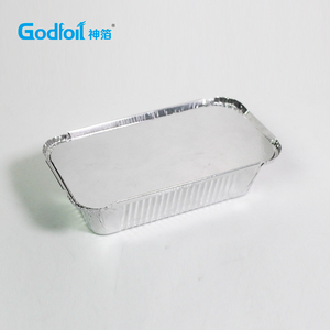 Barquette en aluminium n° 6a 202x110mm, <span class=keywords><strong>bac</strong></span> <span class=keywords><strong>gastro</strong></span> pour la restauration britannique, accompagnements de rôtis du dimanche, boîte de conservation alimentaire <span class=keywords><strong>jetable</strong></span>, boîte argentée - Product Image 5