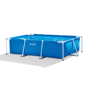 <span class=keywords><strong>Piscine</strong></span> hors sol rectangulaire facile à installer pour la maison, le jardin, ou l'arrière-cour, 86"L*59"W*23"H, en PVC - Product Image 1