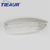 TIEAUR Abat-jour en verre trempé transparent pour phare de voiture, couvercle de lentille en PC pour SKODA/FABIA/RAPID Années 16-19