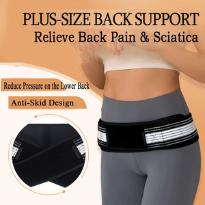 Contoh gratis Neoprene bernapas uniseks sabuk penopang pinggang disesuaikan pinggul Sciatica SI sendi Anti-Slip tali punggung bawah - Product Image 3