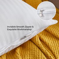 Coussins décoratifs rayés personnalisés, moelleux, pour canapé, lit, avec coussin blanc en alternative au duvet