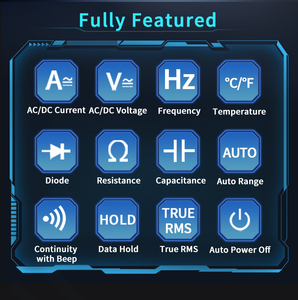 ZOYI ZT102 - Multímetro Digital Inteligente de Alta Precisión con Pantalla de 6000 Dígitos, True RMS, para Medir Voltaje, Corriente, Resistencia y Frecuencia - Product Image 2