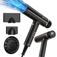 Sèche-cheveux professionnel à étiquette privée personnalisée, 1200W, technologie ionique, séchage rapide, moteur BLDC, sèche-cheveux haute vitesse