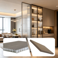 Lemari Dapur Kayu Custom Anti-Lengkung, Permukaan Rata Stabil, Panel Furnitur Komposit Sandwich Sarang Lebah Aluminium