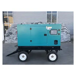 サイレントホームジェネレータートレーラー65kva60kva55kvaトレーラー上のサイレントディーゼル発電機