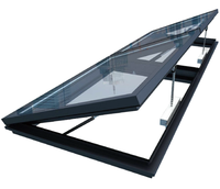 Fenêtre de toit à persiennes insonorisées sur mesure au design moderne, écran pliant, fenêtre de toit double vitrage en alliage d'aluminium