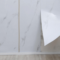 Rouleau mural auto-adhésif en marbre PET |   Papier peint en marbre imperméable et ignifuge à coller pour la cuisine, la salle de bain, le salon