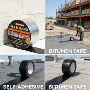 Bande bitumineuse autocollante recouverte d'aluminium |   Imperméable et résistant aux UV |   Scellant permanent pour toitures, gouttières, tuyaux et réparations extérieures - Product Image 3