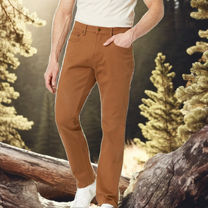 เสื้อผ้าผู้ชายขายดี น้ำหนักเบา ผ้าแคนวาสคอตตอน 100% ทรงตรง ระบายอากาศได้ดี แห้งเร็ว เหมาะสำหรับฤดูใบไม้ผลิ ชุดทำงาน ป้องกันไฟฟ้าสถิต คุณภาพพรีเมียม - Product Image 2