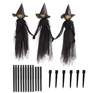 2025 Halloween Scary Witch Ghost Props Gasa <span class=keywords><strong>Horror</strong></span> Decoraciones colgantes Scary Bat Shape para decoraciones de Navidad y Pascua - Product Image 6