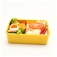 Boîtes à lunch scolaires modulaires personnalisables avec logo, compatibles micro-ondes et sans BPA, sans plastique, pour enfants, récipient alimentaire chauffable