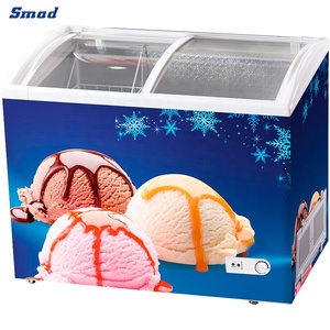 Congelador Horizontal Smad con Tapa de Vidrio Curvo, Modelo DDH-378C - Product Image 3