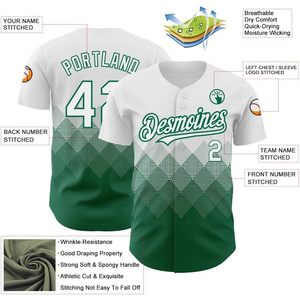 Custom Fade Baseball Jersey Button <b>Down</b> Personalized Printed Stitched Name Number Logo Unisex Adult Moisture Wicking - Product Image 3