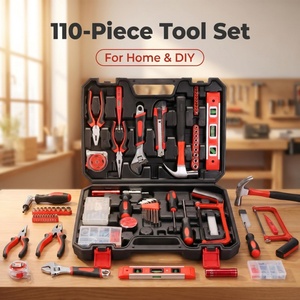 Juego de Herramientas Combinadas de 110 Piezas con Mini Sierra para Trabajos de Bricolaje Diarios, con Logotipo Personalizado - Product Image 3