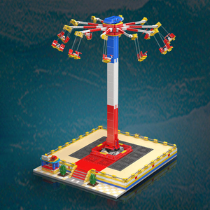 Moule King 11016 1581PCS Creative Serie RC Spinning Swing Chair Building Block Model Technical Educational Toy Festival Gift - Product Image 3