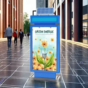 Panneau solaire publicitaire LED de 144 W, boîte lumineuse publicitaire, possibilité de personnaliser les publicités photo. - Product Image 3