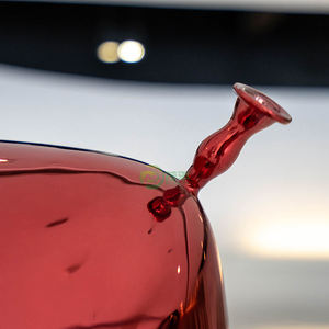 Decorazione artistica personalizzata casa casa giardino Plaza moderna resistente al fuoco in metallo artigianato palloncini colorati in acciaio inox scultura - Product Image 4