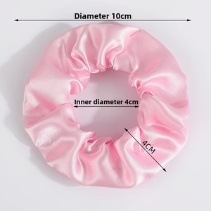 シルクサテンシュシュ　夏用光沢フレンチシュシュ　アクセサリー　まとめ買いヘアゴム　ヘアバンド　サテンシュシュ（女の子用） - Product Image 3
