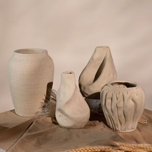 Moderno retrò minimalista vaso in ceramica vaso contenitore per soggiorno <span class=keywords><strong>Zen</strong></span> decorazione opaca smalto da tavolo ornamento per - Product Image 1