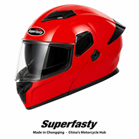 Casque de moto intégral personnalisé certifié DOT en ABS haute résistance, durable, imperméable, pour la conduite en ville, toutes saisons