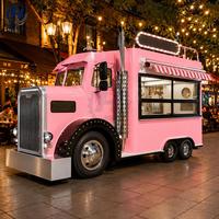 Remorque de concession alimentaire mobile avec trappe pliable et étagères intérieures pour les foires en plein air et la vente de snacks