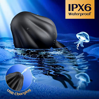Jellyfish Glans Trainer Silicone Waterproof 10 Vibration Modes Real Touch Feeling Glans Stimulation Exercise Masturbator
