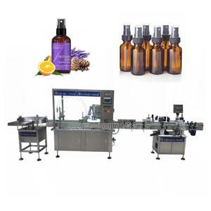 Máquina de Llenado y Tapado Automática Rotativa CE para Botellas Pequeñas de 10ml y 30ml, para Líquidos, Gotas y Aceites Esenciales - Product Image 1