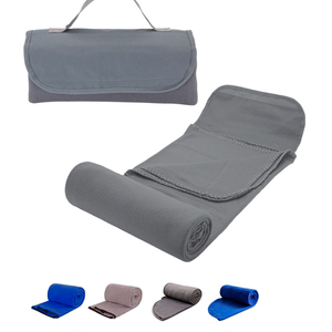Nouvelle couverture RPET recyclée GRS couverture RPET recyclée écologique couverture de compagnie aérienne en <span class=keywords><strong>polaire</strong></span> - Product Image 4