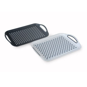 Plateau de service en plastique avec surface en caoutchouc antidérapante, pour table, <span class=keywords><strong>lit</strong></span>, petit-déjeuner, dîner, fruits, nourriture - Product Image 1