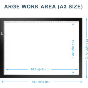 <span class=keywords><strong>Tablette</strong></span> graphique sans fil à LED pour <span class=keywords><strong>dessin</strong></span> 5V, planche d'affichage pour <span class=keywords><strong>tatouage</strong></span>, croquis, boîte à lumière réglable - Product Image 6