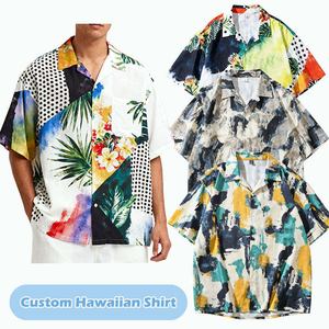 Vente en gros de chemises hawaïennes unisexes à manches courtes, respirantes et à séchage rapide, en polyester 100 %, avec services de conception personnalisée OEM ODM - Product Image 4
