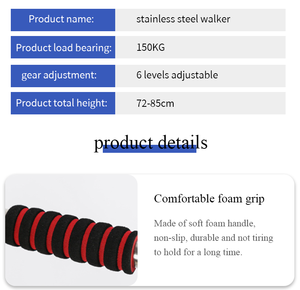 Bestseller Gehhilfe für Senioren mit Sitz, Faltbar mit Rädern, Tragbarer Rollator für Erwachsene zum Gehen - Product Image 6