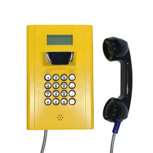 Thép cán nguội bao vây J & r LCD hiển thị tù Điện thoại bàn phím đầy đủ Vandal Proof Tai nghe Tù Nhân tù điện thoại - Product Image 5