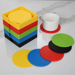 Factory Hot Selling Customation Soft Silicone Round Rubber <b>Coaster</b> for <b>Beer</b> Water Cup - Product Image 5